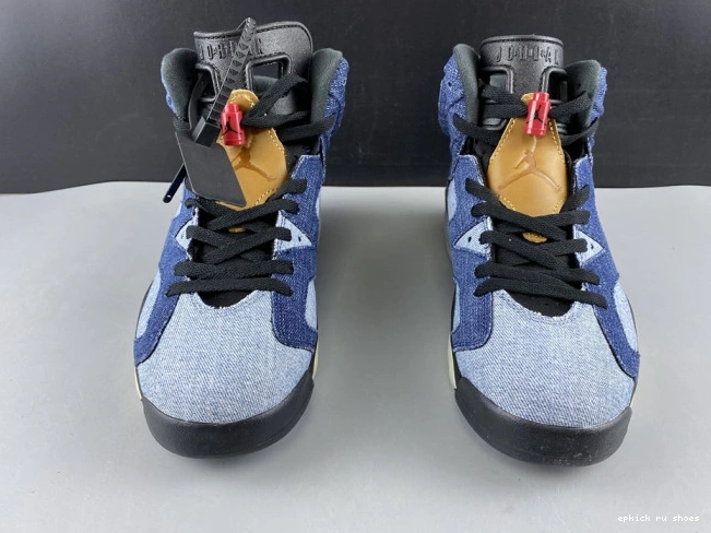Rep 6 Washed Denim Jordan Air CT5350-401 0816